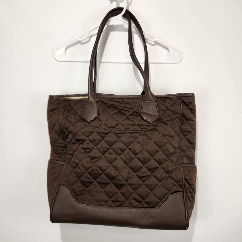 Pottery Barn Kids Brown Diaper Quilted Tote Basic Bag